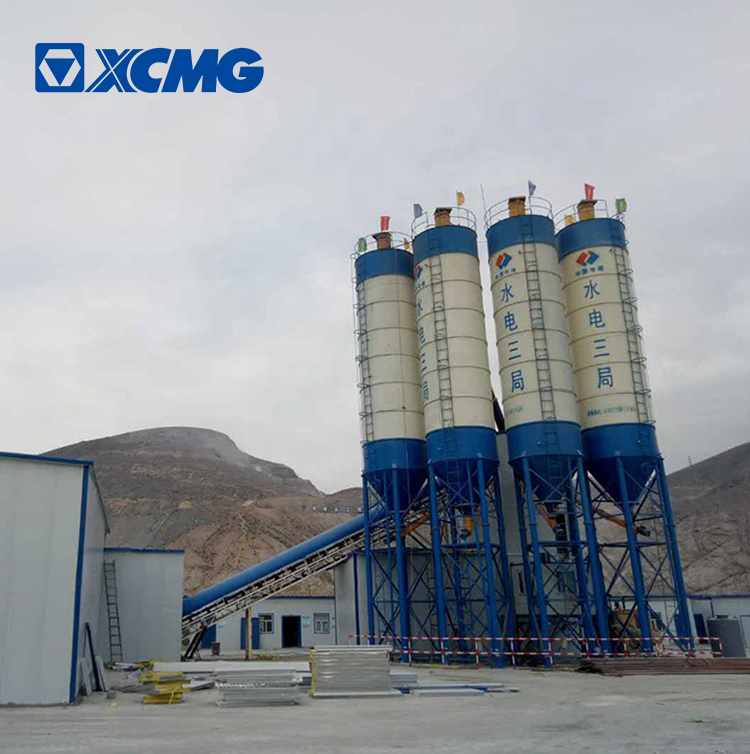 XCMG schwing 270m3 heavy concrete mixing plant HZS270V China mobile concrete batching plant price